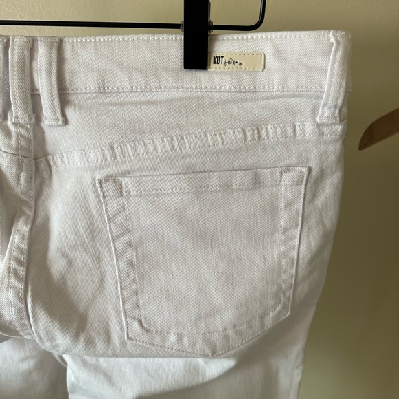 Kut From The Kloth Diana White Skinny Jeans Size 12 NWT - Picture 9 of 13